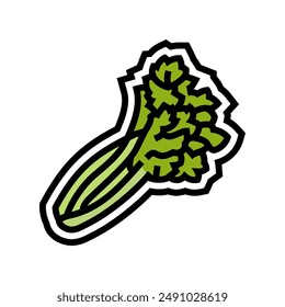 celery allergen free product food color icon vector. celery allergen free product food sign. isolated symbol illustration