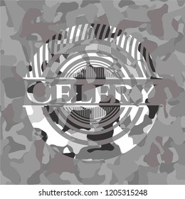 Celery grey camo emblem