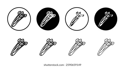 Celery icon line art vector