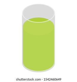 Celery juice icon. Isometric of celery juice vector icon for web design isolated on white background