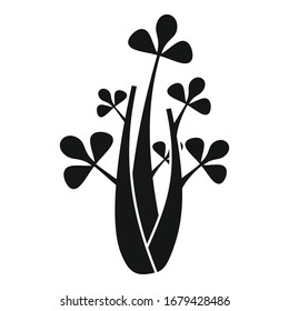 Celery leaves icon. Simple illustration of celery leaves vector icon for web design isolated on white background
