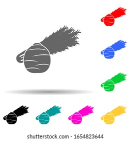 icono de estilo multicolor. Glifo simple, vector plano de iconos de raíz para ui y ux, sitio web o aplicación móvil