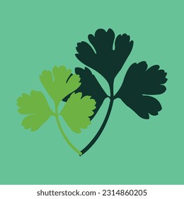 hoja de planta de celery diseño aislado logo orgánico tajawindu