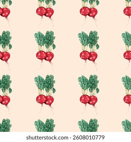 Celery Roots Seamless Vector Pattern Design