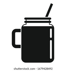 Celery smoothie icon. Simple illustration of celery smoothie vector icon for web design isolated on white background