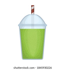 Celery smoothie vector icon.Cartoon vector icon isolated on white background celery smoothie.