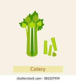 Celery Vector Icon
