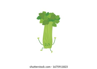 Celery  Vector Illustration Of A Vegetable