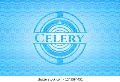 Celery water concept style emblem.