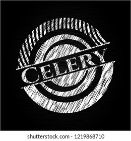 Celery written on a chalkboard