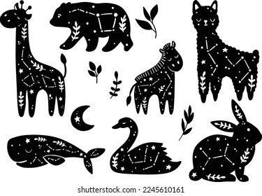 Celestial Animal ,Star Pattern ,Animal 