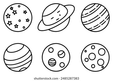 Celestial Bodies Line Art Illustration and Drawing Techniques