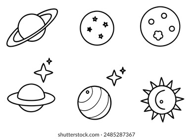 Celestial Bodies Line Art Techniques for Artists