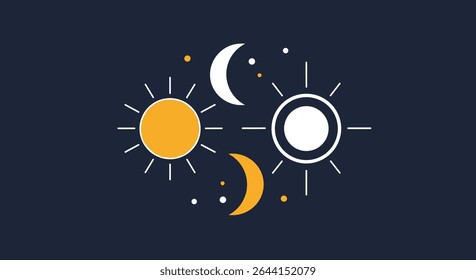 Celestial Bodies Sun Moon Stars Cosmic Patterns Night Sky Astrology Astronomy Celestial Elements