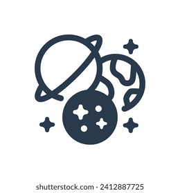 Celestial Body Vector Icon Illustration