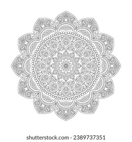 Celestial Circles adult coloring book mandala page for kdp book interior. Peaceful Petals, Ability to Relax, Brain Experiences, Harmonious Haven, Peaceful Portraits, Blossoming Beauty mandala design.