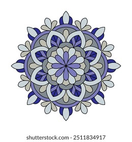 Celestial Circles colour mandala coloring book page. Easy Mandala Coloring Book Pages for Adults to Relax, Experiences Give Relief. Resizeable Vector File