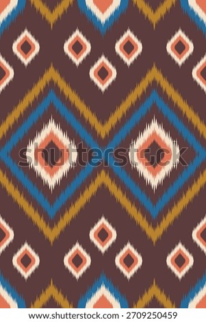 Celestial Glow Ikat Design with Star-Inspired Symmetry and Soft Multicolor Luminosity
