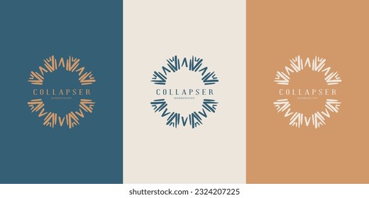 Celestial Logo design, Galaxy logotype, Minimal logo, Star, Spiral, Astrology, Astronomy, Spiritual, Vector logo