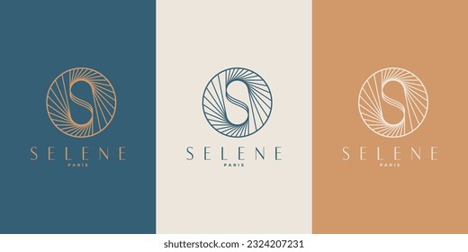 Logo-Design, Galaxy-Logo, Minimal-Logo, Stern, Spiral, Astrologie, Astronomie, Spirituelle, Vektorlogo