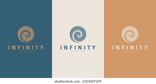 Celestial Logo design, Galaxy logotype, Minimal logo, Star, Spiral, Astrology, Astronomy, Spiritual, Vector logo