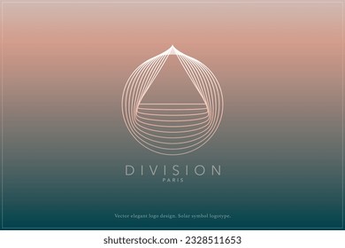 Celestial logo design, Star logotype, Planet, Space, Universe, Minimal Minimalistic, Sun, Rays, Satelite emblem