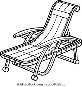 celestial lounger silhouette art vector illustration 