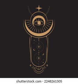 Mystische und ösoterische Illustration der Himmelsmagie