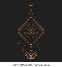 Celestial Magic Mystical and Esoteric Illustration