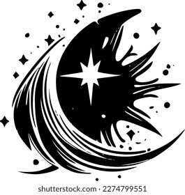 Celestial | Minimalist and Simple Silhouette - Vector illustration
