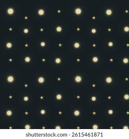 Celestial night seamless vector pattern