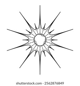 Celestial Shape Line Art - 04