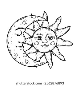 Celestial Shape Line Art - 07