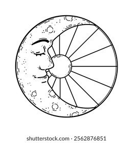 Celestial Shape Line Art - 08