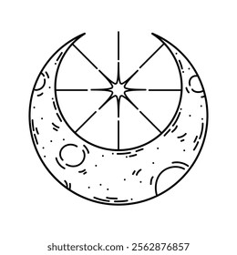 Celestial Shape Line Art - 11