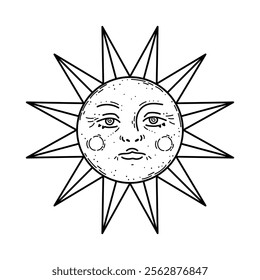 Celestial Shape Line Art - 13