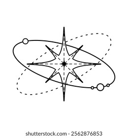 Celestial Shape Line Art - 16