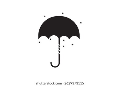 Celestial Umbrella icon, Celestial Umbrella Display banner Vectors isolated on white background.