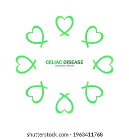 Celiac Disease Awareness Month ,Vector Illustration.