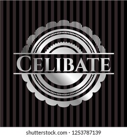 Celibate silvery badge or emblem