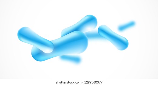 Cell background. Biology, Science background with molecules. Vector background