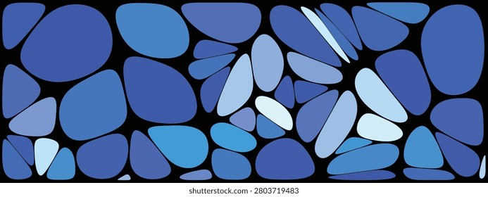 Cell Background Pebble, Geometric Background Pebble, Voronoi Seamless Cell. Organic Mosaic Illustration, Soft Abstract Wall Concept Design.