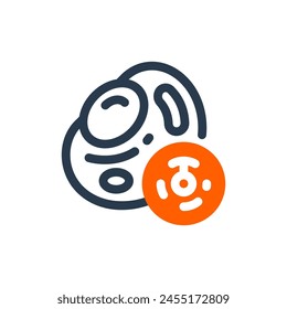 Cell Bacteria Vector Icon Illustration