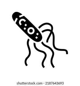 cell bacteria virus glyph icon vector. cell bacteria virus sign. isolated symbol illustration