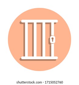 Icono de placa de celda. Glifo simple, vector plano de iconos policiales para ui y ux, sitio web o aplicación móvil