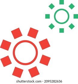 Cell biological microscopic element icon vector