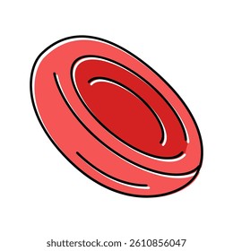 cell blood color icon vector. cell blood sign. isolated symbol illustration