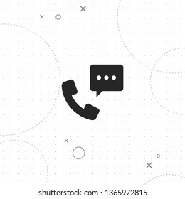 Cell, call, vector best flat icon on texture background , EPS 10