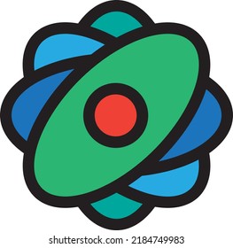 Cell Core Biology Microscopic Research Icon Vector