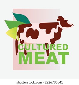 cell cultured veal meat artificial lab grown meat production concept